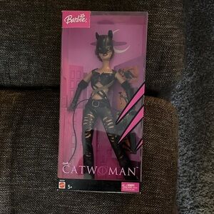 Barbie Catwoman Doll - Black and Pink Ensemble